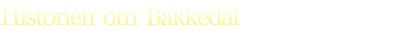 Historien  om  Bakkedal
